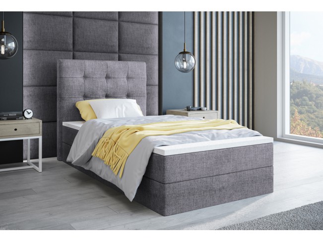 Łóżko kontynentalne Sleepy 90 Inari 91 jasny szary