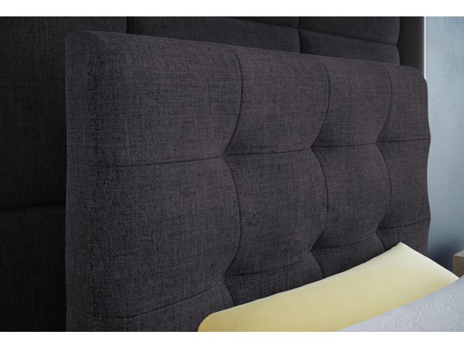 Łóżko kontynentalne Sleepy 80 Inari 96 ciemny szary