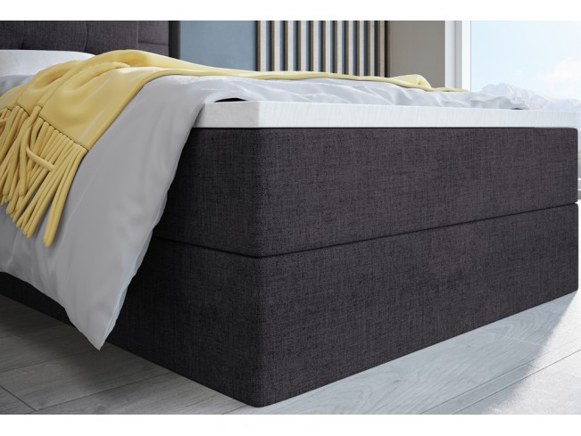 Łóżko kontynentalne Sleepy 80 Inari 96 ciemny szary