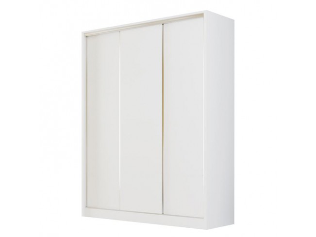 Szafa przesuwna Meblo 150 biały mat - widok z przodu