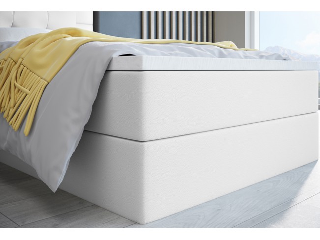 Łóżko kontynentalne Sleepy 80 Madryt 920 biały