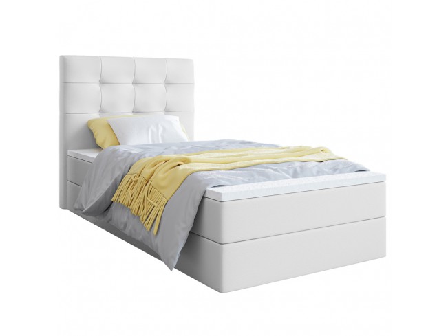 Łóżko kontynentalne Sleepy 90 Madryt 920 białe - widok ogólny