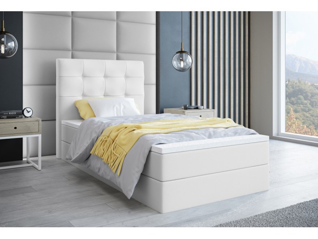 Łóżko kontynentalne Sleepy 90 Madryt 920 biały