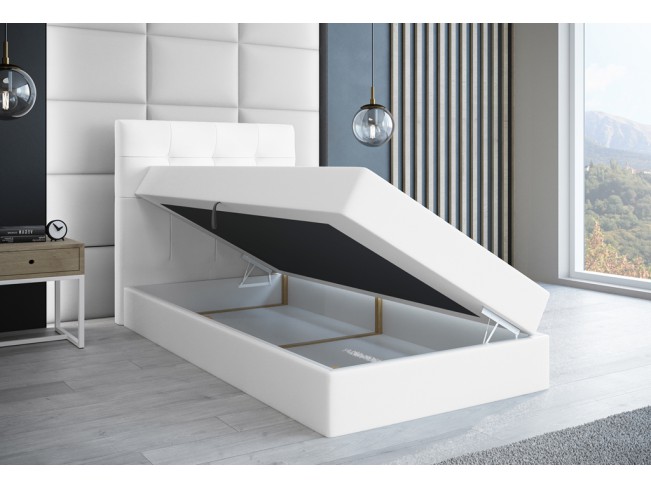 Łóżko kontynentalne Sleepy 90 Madryt 920 biały