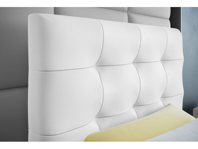 Łóżko kontynentalne Sleepy 90 Madryt 920 biały