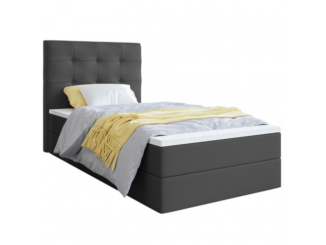 Łóżko Sleepy 90 Madryt 995 szary - widok z przodu