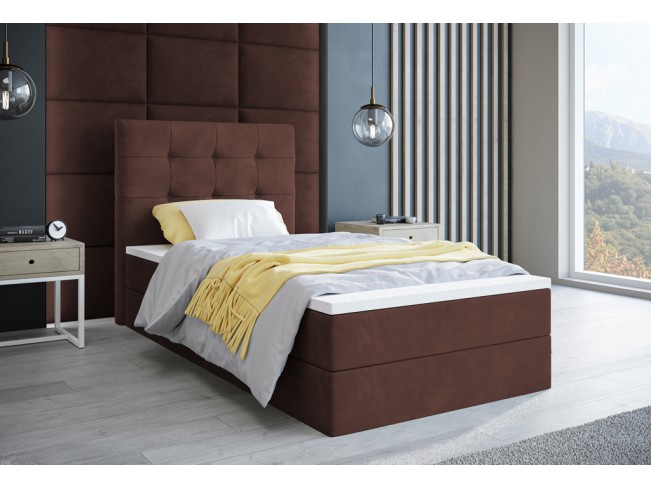 Łóżko kontynentalne Sleepy 80 Kronos 29 łososiowy