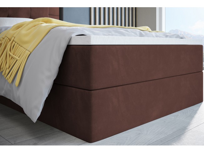 Łóżko kontynentalne Sleepy 80 Kronos 29 łososiowy