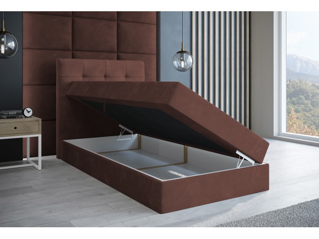 Łóżko kontynentalne Sleepy 90 Kronos 29 łososiowy