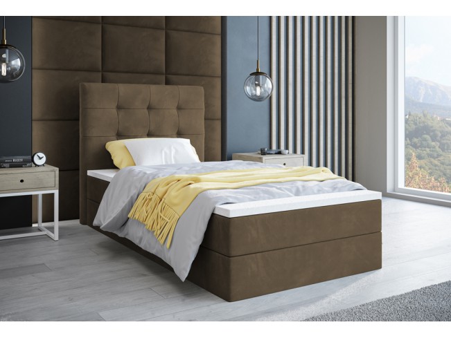 Łóżko kontynentalne Sleepy 80 Monolith 09 jasny brąz