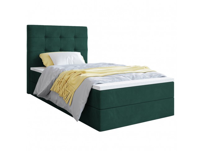 Łóżko kontynentalne Sleepy 80 Monolith 37 zielony - widok ogólny