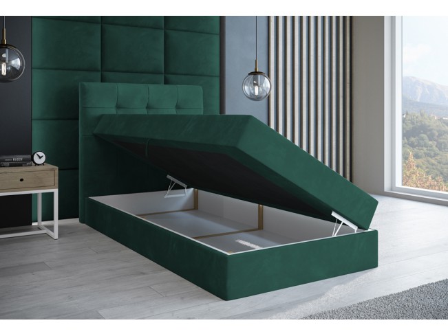 Łóżko kontynentalne Sleepy 90 Monolith 37 zielony