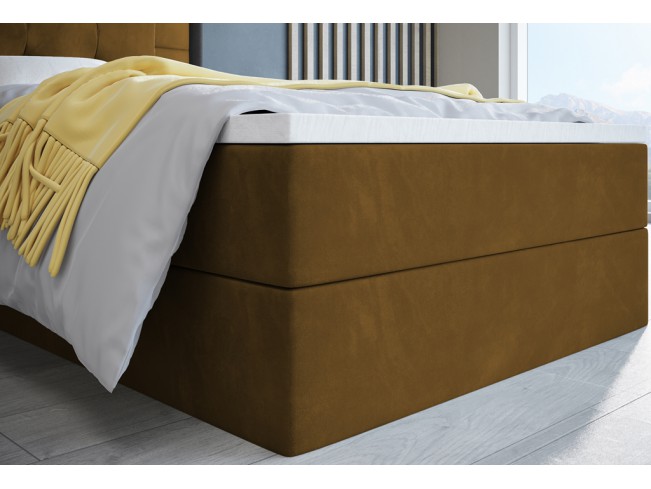 Łóżko kontynentalne Sleepy 80 Monolith 48 miodowy