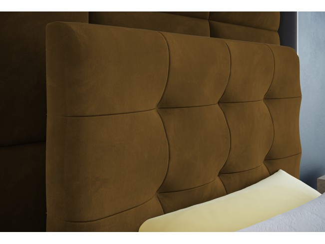 Łóżko kontynentalne Sleepy 80 Monolith 48 miodowy