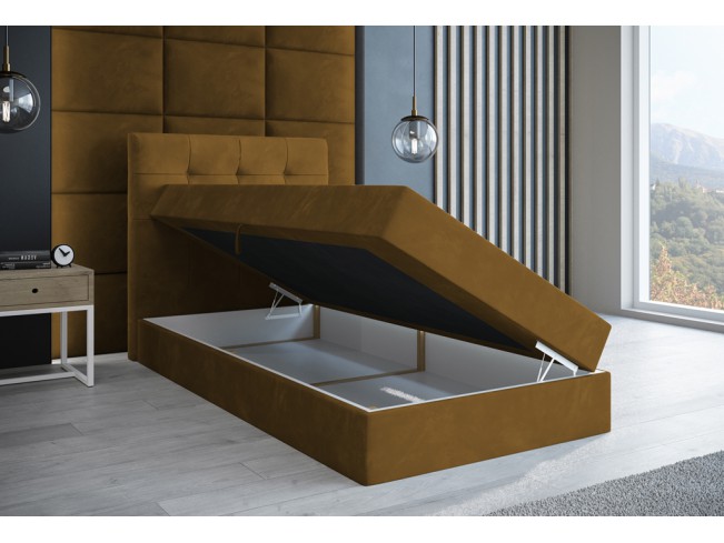 Łóżko kontynentalne Sleepy 80 Monolith 48 miodowy