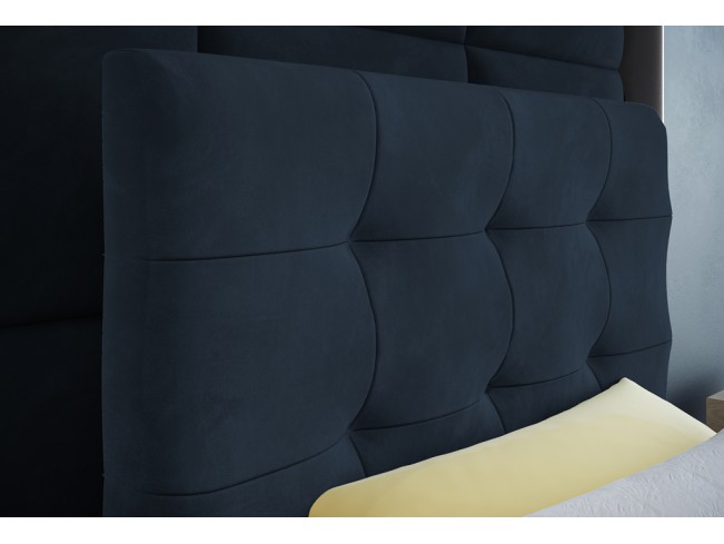 Łóżko kontynentalne Sleepy 80 Monolith 77 granatowy