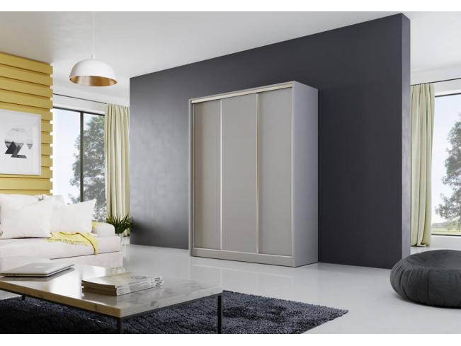Szafa przesuwna Meblo szary mat 150 cm