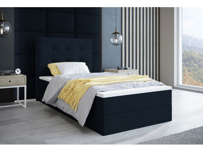 Łóżko kontynentalne Sleepy 90 Monolith 79 ciemny granat