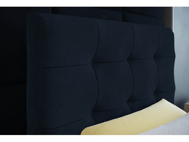 Łóżko kontynentalne Sleepy 90 Monolith 79 ciemny granat