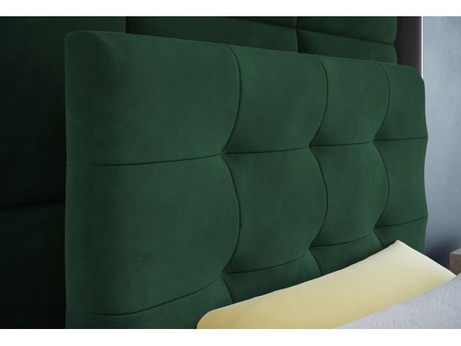 Łóżko kontynentalne Sleepy 90 Kronos 19 butelkowa zieleń