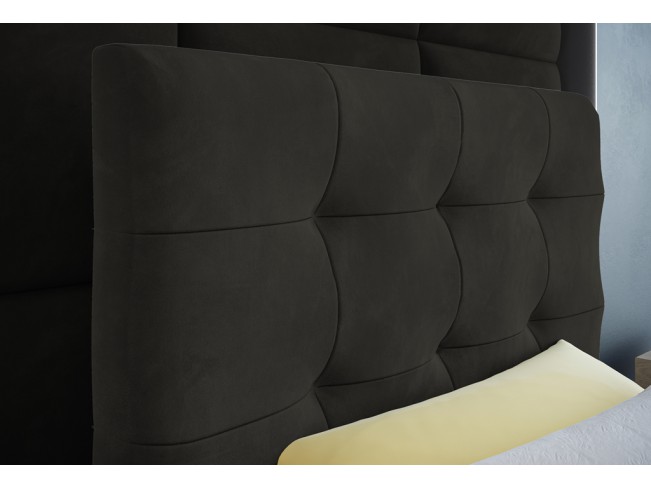 Łóżko kontynentalne Sleepy 90 Kronos 34 ciemny szary