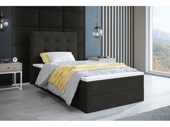 Łóżko kontynentalne Sleepy 90 Kronos 34 ciemny szary