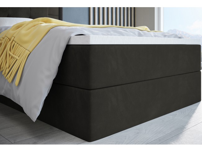 Łóżko kontynentalne Sleepy 90 Kronos 34 ciemny szary