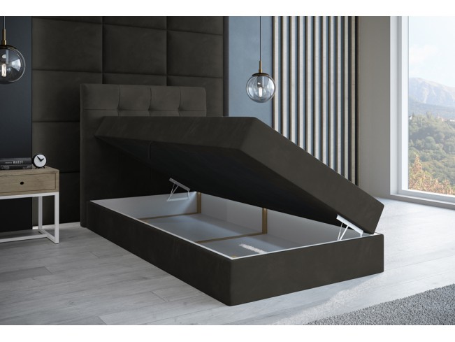 Łóżko kontynentalne Sleepy 90 Kronos 34 ciemny szary