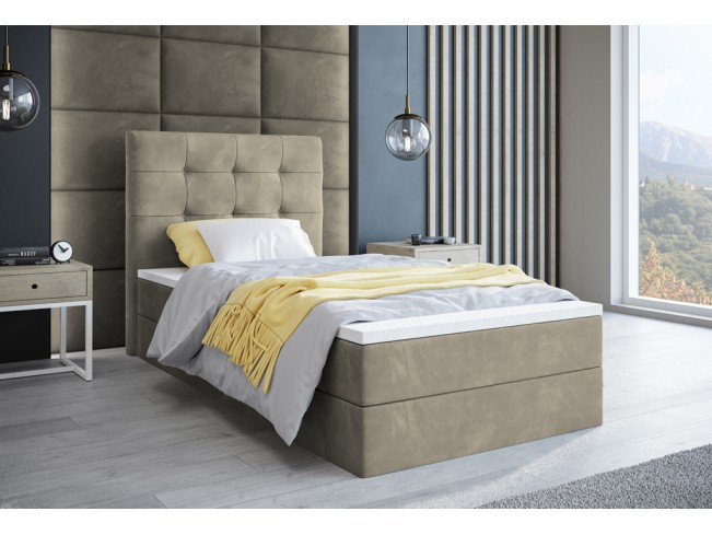 Łóżko kontynentalne Sleepy 90 Monolith 02 ecru