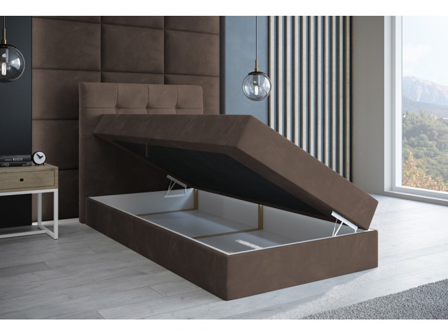 Łóżko kontynentalne Sleepy 80 Monolith 15 mleczna czekolada