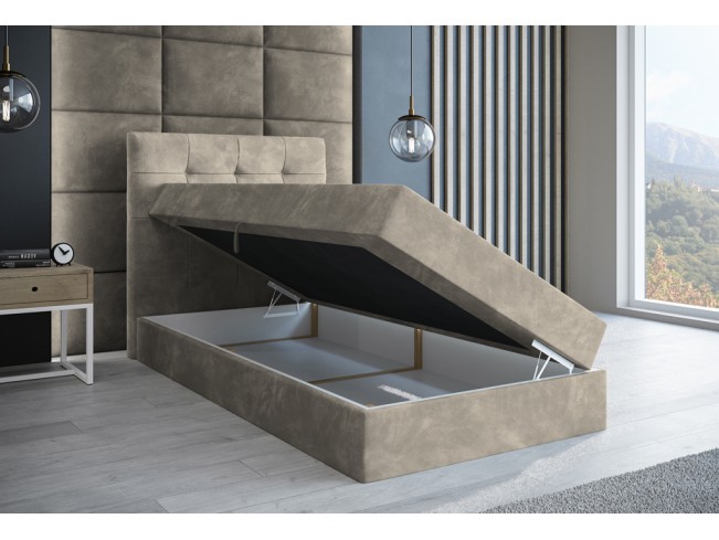 Łóżko kontynentalne Sleepy 80 Riviera 16 szary beż