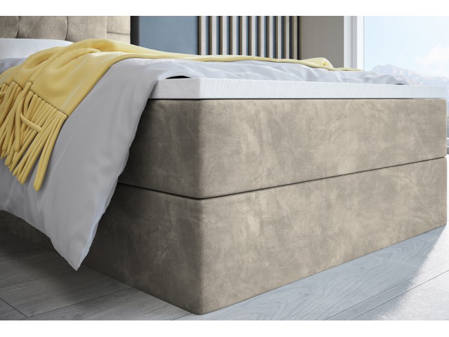 Łóżko kontynentalne Sleepy 80 Riviera 21 jasny beż