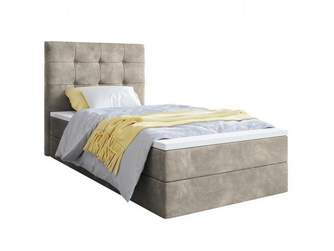 Łóżko kontynentalne Sleepy 80 Riviera 21 jasny beż - widok z przodu