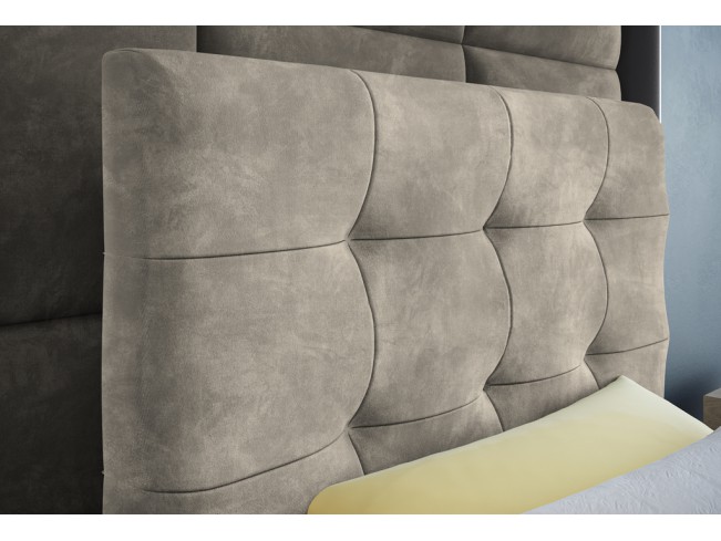 Łóżko kontynentalne Sleepy 90 Riviera 21 jasny beż