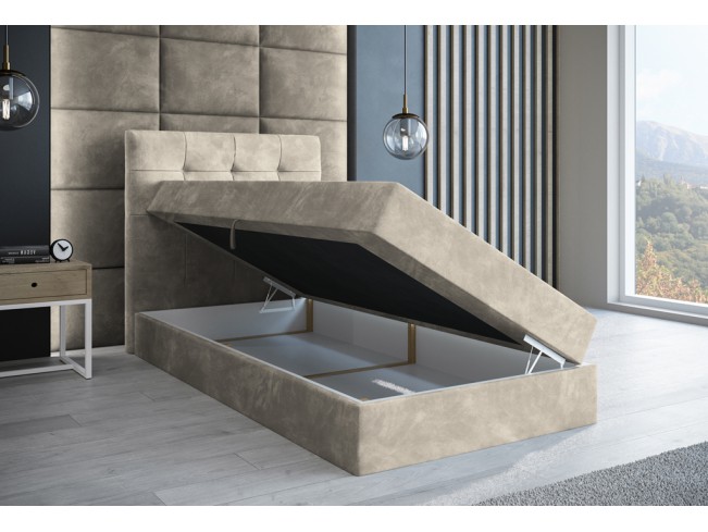 Łóżko kontynentalne Sleepy 90 Riviera 21 jasny beż