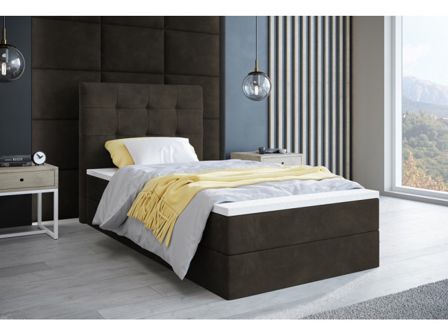 Łóżko kontynentalne Sleepy 80 Riviera 26 ciemny brąz