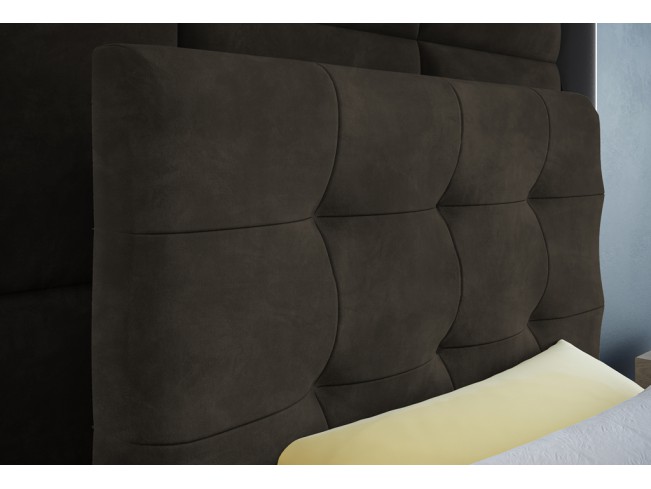 Łóżko kontynentalne Sleepy 80 Riviera 26 ciemny brąz