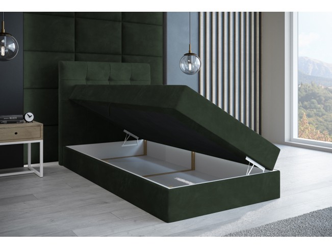 Łóżko kontynentalne Sleepy 90 Riviera 38 ciemny zielony