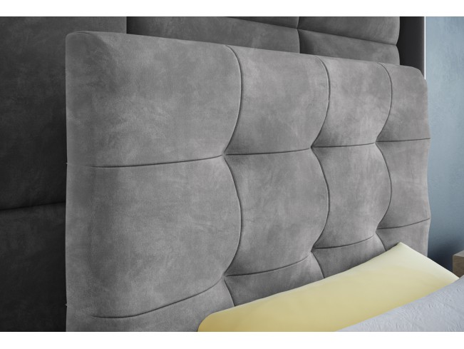 Łóżko kontynentalne Sleepy 80 Riviera 82 jasny szary