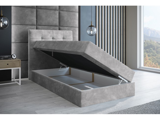 Łóżko kontynentalne Sleepy 80 Riviera 82 jasny szary