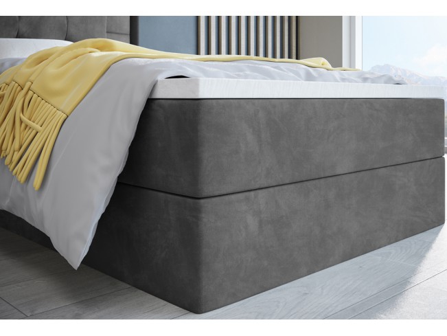 Łóżko kontynentalne Sleepy 80 Riviera 91 szary