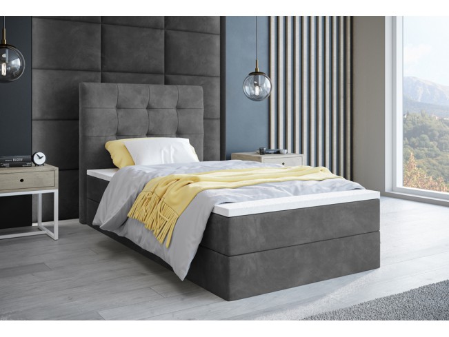 Łóżko kontynentalne Sleepy 90 Riviera 91 szary