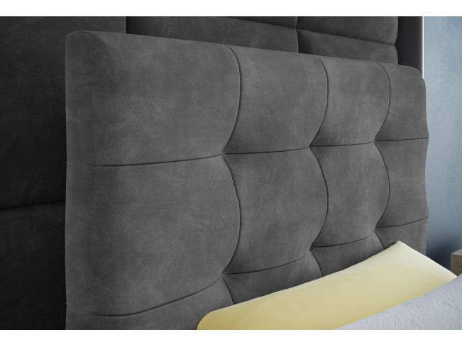 Łóżko kontynentalne Sleepy 90 Riviera 91 szary