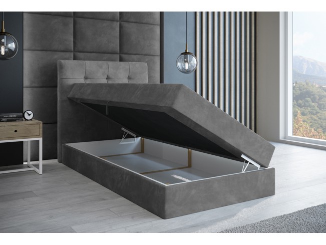 Łóżko kontynentalne Sleepy 90 Riviera 91 szary