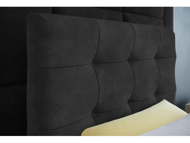 Łóżko kontynentalne Sleepy 80 Riviera 95 ciemny szary