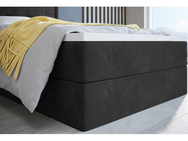 Łóżko kontynentalne Sleepy 90 Riviera 95 ciemny szary