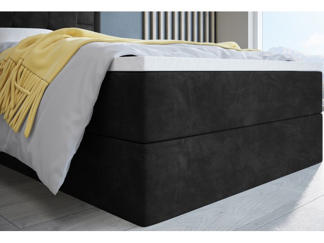 Łóżko kontynentalne Sleepy 90 Riviera 100 czarny