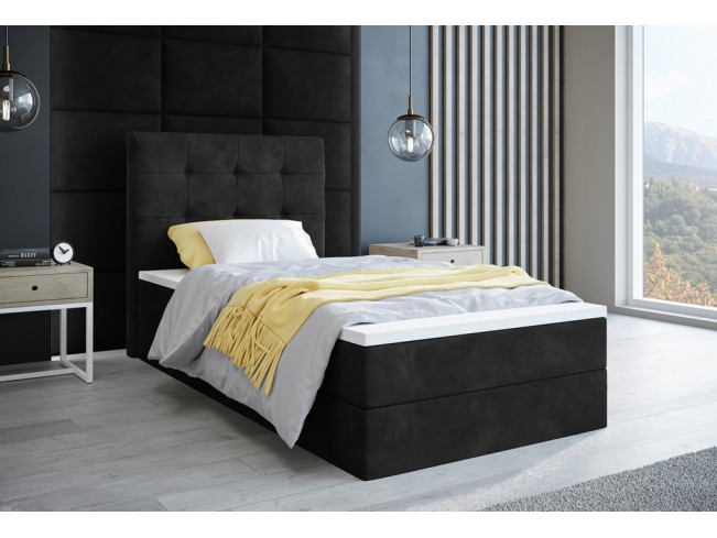 Łóżko kontynentalne Sleepy 90 Riviera 100 czarny