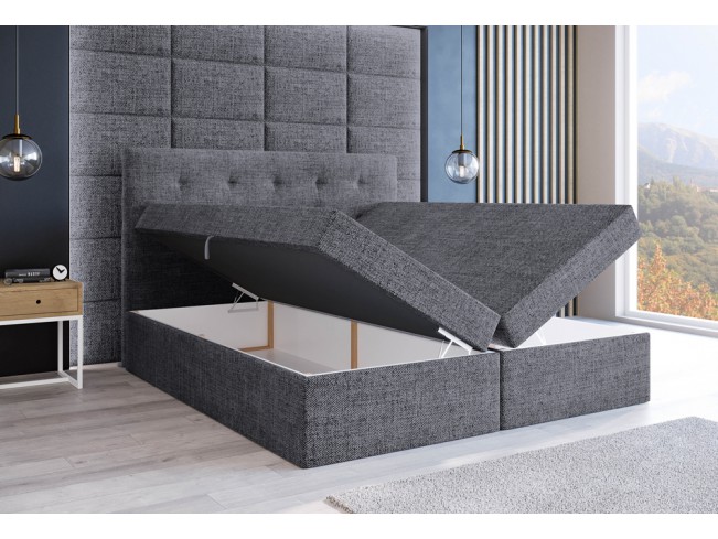 Łóżko kontynentalne Sleepy 160 Sawana 05 szary