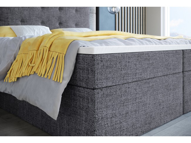 Łóżko kontynentalne Sleepy 180 Sawana 05 szary